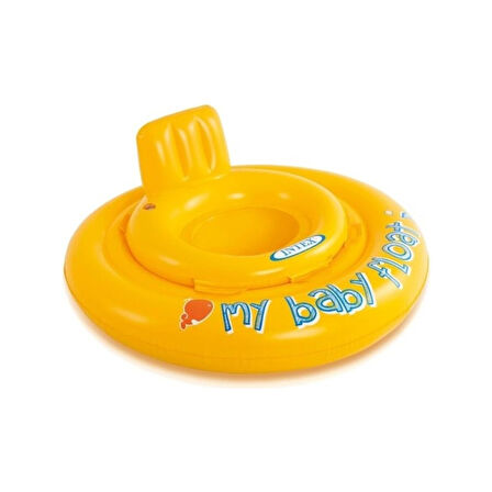 Bebek Flatörü Sarı Şişme Bebek Simidi Ayak Delikli Koltuk 70 cm 11 kg Wet Set Collection 56585