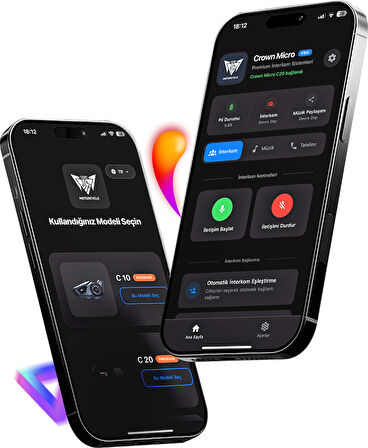 CROWN MICRO C10 BLUETOOTH VE INTERCOM SİSTEMİ