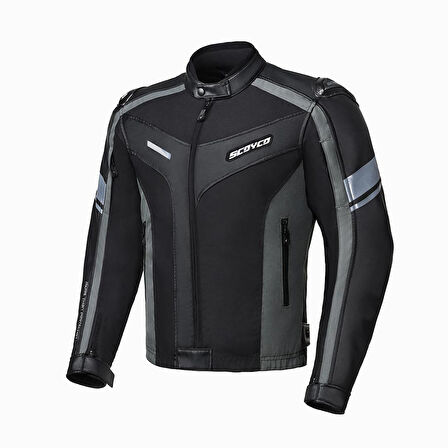 SCOYCO JK152 4 MEVSİM KORUMALI GRİ MOTOSİKLET MONT