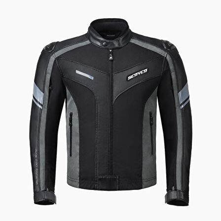 SCOYCO JK152 4 MEVSİM KORUMALI GRİ MOTOSİKLET MONT