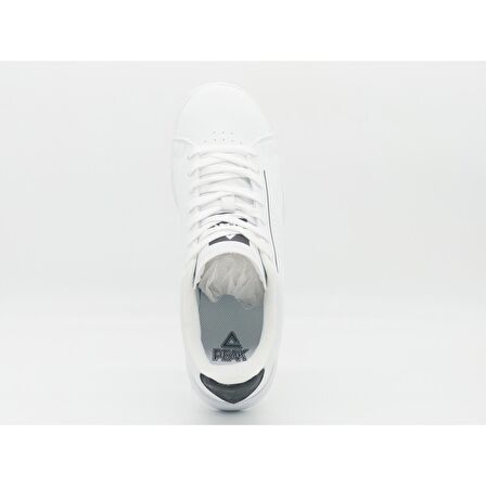 Peak E14247B Unisex Beyaz Desenli Kaymaz Taban Ortopedik Garantili Rahat Hafif Günlük Deri Yürüyüş Koşu Sneaker Spor Ayakkabı