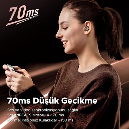 Soundpeats Engine 4 Çift Dinamik Sürücülü Hi-RES LDAC Sertifikalı Bluetooth 5.3 Kablosuz Kulaklık