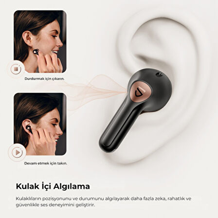 Soundpeats Air4 Pro ANC aptX TWS Kablosuz Bluetooth Kulaklık Siyah