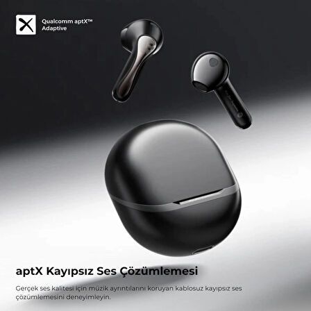 Soundpeats Air 5 TWS Bluetooth 5.4 Kablosuz Kulaklık - Hibrit ANC - Hi-Res ve Snapdragon Sound (Resmi Distribütör Garantili)