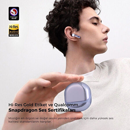 Soundpeats Air 5 TWS Bluetooth 5.4 Kablosuz Kulaklık - Hibrit ANC - Hi-Res ve Snapdragon Sound (Resmi Distribütör Garantili)