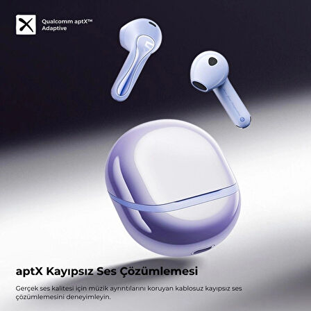 Soundpeats Air 5 TWS Bluetooth 5.4 Kablosuz Kulaklık - Hibrit ANC - Hi-Res ve Snapdragon Sound (Resmi Distribütör Garantili)