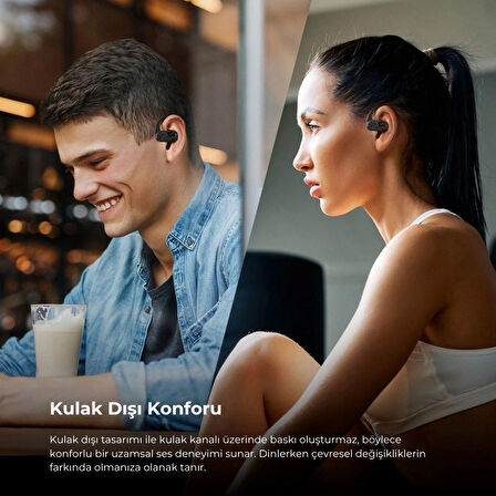 Soundpeats Breezy TWS Bluetooth 5.4 Kablosuz Kulaklık - Kulakdışı Sporcu Kulaklığı - Çift Cihaz Destekli (Resmi Distribütör Garantili)