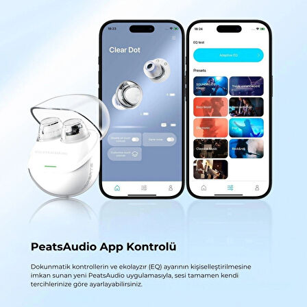 Soundpeats Clear Dot Tws Bluetooth 5.3 Kablosuz Kulaklık - Çift Mikrofonlu Aı Aramada Gürültü Azaltma Özellikli (Resmi Distribütör Garantili)