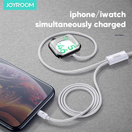 JOYROOM İPHONE  WATCH 2 İN 1 ŞARJ KABLOSU