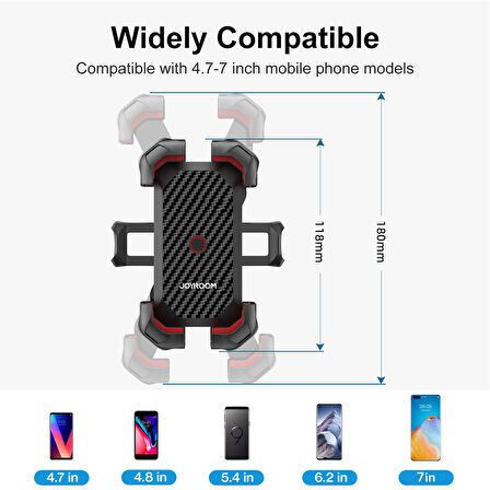 Joyroom Zs288 Bisiklet Ve Motosiklet Uyumlu Telefon Tutucu