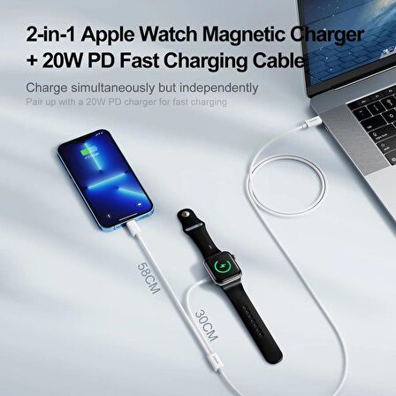 Joyroom S-İW005 Type-C İphone Watch 2İN1 Manyetik Şarj
