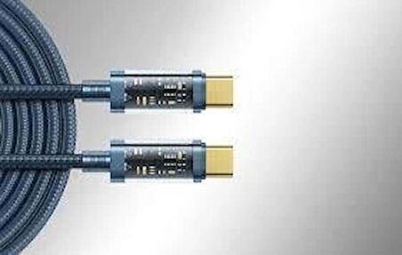 Joyroom Type-C to Type-C Transparent Data Kablosu  100W