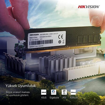 Hıkvısıon Hikvision U1 Ddr4 3200MHZ 8gb Udımm 288PIN 1.35V CL16-18 Pc Ram