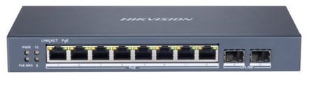 Hikvision DS-3E1510P-SI 8 Port 10-100-1000 Mbps Gigabit Akıllı Yönetilebilir PoE Switch