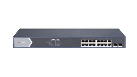 TEKNOTEG - HIKVISION DS-3E1518P-SI 16XGE+2XGE/SFP 225W F.GİGABİT POE SWİTCH
