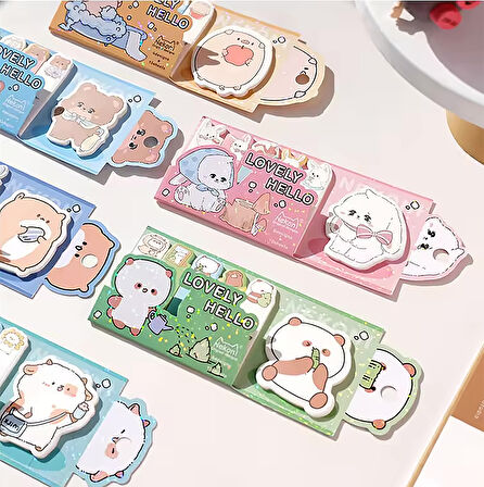 Sevimli Panda Yapışkan Not Seti • Index Sticker (GGK-ZE001)