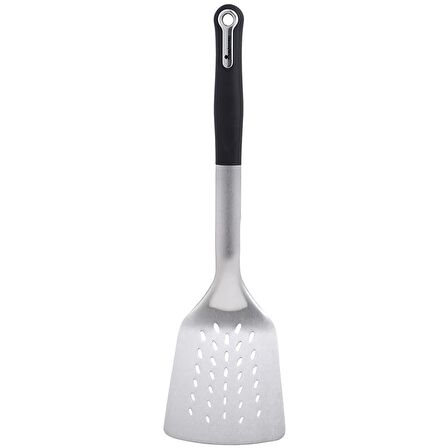 MasterPro 4859 Foodies Collection serisi Paslanmaz Çelik Oluklu Spatula,33,6x9,5x4,6 cm,PBT materyal