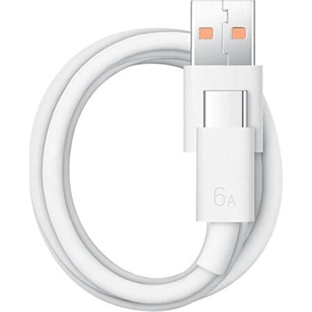 Huawei Type C 6A Şarj ve Data Kablosu - Beyaz