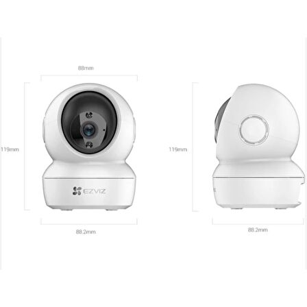 EZVIZ 4MP BOX 4MM CS-H6C PAN/TILT WIFI KAMERA