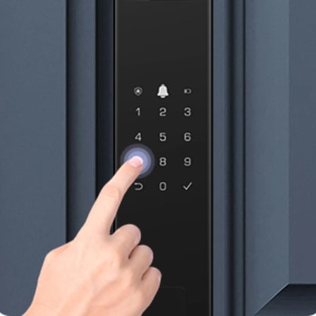 EZVIZ Akıllı Kilit Y3000FVP PLUS, Avuç İçi, 3D Yüz Tanıma, Parmak İzi, Şifre, Dahili Wifi ile Uzaktan Erişim, 8GB depolama, Gece Görüşü, Aktif İnterkom ve Çocuk Güvenliği
