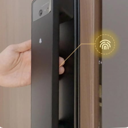 EZVIZ Akıllı Kilit Y3000FVP PLUS, Avuç İçi, 3D Yüz Tanıma, Parmak İzi, Şifre, Dahili Wifi ile Uzaktan Erişim, 8GB depolama, Gece Görüşü, Aktif İnterkom ve Çocuk Güvenliği
