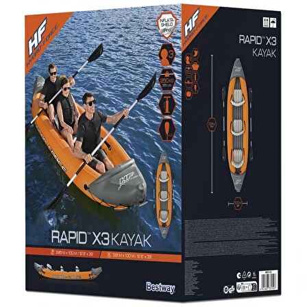 Bestway Hydro Force Rapid X3 Kayak Şişme Bot 65132