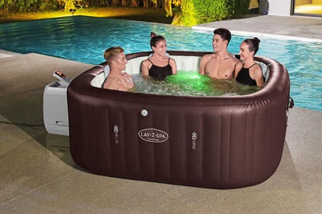 Lay-Z-Spa 6001U Maldives Smart HydroJet Pro  Enerji Tasarruflu Şişme Spa Havuzu, Mobil Uygulama Kontrollü, 5-7 kişilik