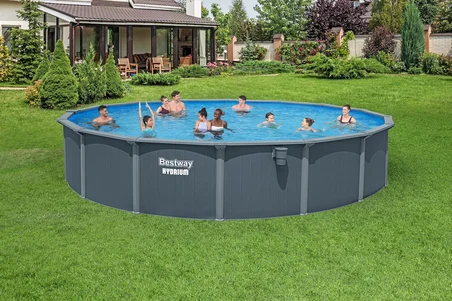 Bestway Prefabrik Havuz Hydrium Çelik Duvarlı Yer Üstü Çember Havuz Seti  7,32 m x 1,32 m 561RP