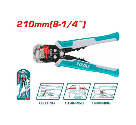 Total Tht15246 0,5-6mm Otomatik Kablo Sıyırma Pensesi 