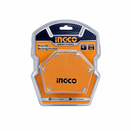 Ingco AMWH50042 Manyetik Açılı Kaynak Tutucu Mıknatıs 4''