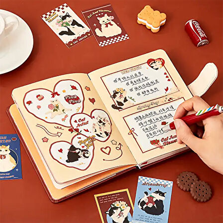 Together with You Temalı Hediye Kutulu Kit • Defter • Washi Bant • Not Kağıdı • Sticker • Kart (GGK-NA002)
