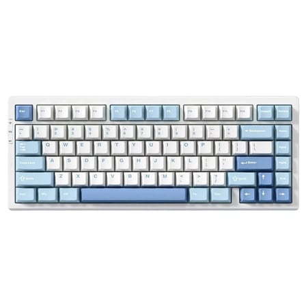 MCHOSE G75 Pro Blue %75 Cabbage Tofu Switch Hotswap RGB Kablosuz İngilizce Mekanik Gaming Klavye (G75-4A)