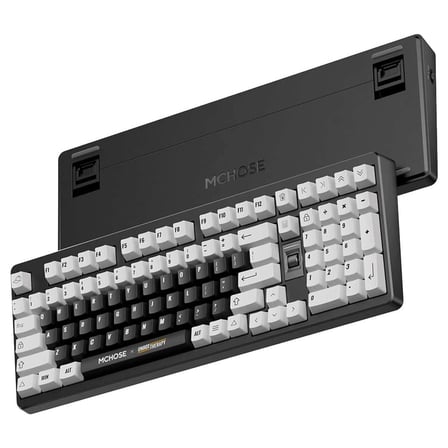 MCHOSE x Unbox Therapy UT98 Classic Therapy %98 Silent Peach V3 Switch Hotswap RGB Kablosuz İngilizce Mekanik Gaming Klavye (HW-UT98-2)