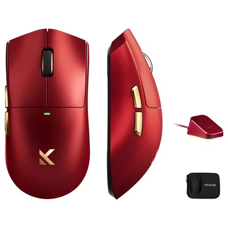 MCHOSE K7 Ultra Iron Red 8K Hz PixArt 3950 Sensör Kablosuz Gaming Mouse (HW-K7-12)