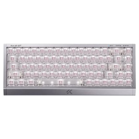 MCHOSE Ace 68 GT Aero Silver %65 Mount Tai GT Pink Magnetic Switch 16K Hz Hall Effect ARGB İngilizce Gaming Klavye (HW-Ace68GT-2)