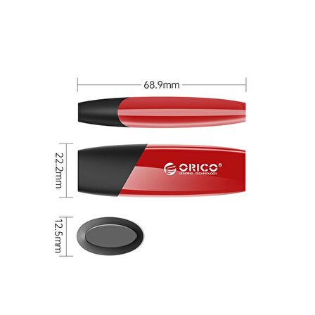 ORICO USB 2.0 8GB Flash Bellek Kırmızı