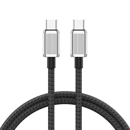 Orico 60W 3A PD Type-C to Type-C Hızlı Şarj ve Data Kablosu 1 Metre Siyah