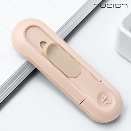 Mini Kesici Bıçak Otomatik Geri Çekmeli Güvenli Maket Bıçağı Pembe