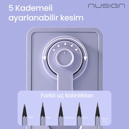 NUSIGN Döner Kalemtıraş 6.9-8mm Grafit Kalem Uyumlu Yeşil Kalemtıraş