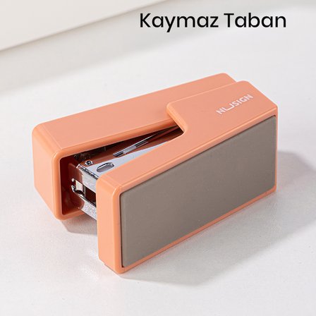 Mini Zımba 20 Yaprak Kapasiteli 24/6-26/6 Uyumlu Pembe Ofis Zımbası