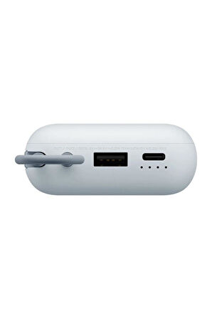 Xiaomi Power Bank 10000mAh mavi Entegre Kablo USB ve USB-C Portu 22.5W BHR9072GL
