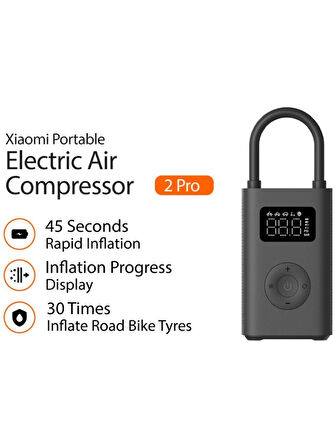 XIAOMI PORTABLE ELECTRIC AIR COMPRESSOR 2 PRO BLAC