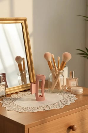 Miniso Lisanslı Dikdörtgen Kıskaçlı Toka 9 Cm – Modern Tasarım Sağlam Tutuşlu Saç Aksesuarı