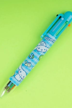 Sanrio Lisanslı Cinnamoroll 6 Renkli Çoklu Kalem 14 Cm – Eğlenceli Pratik Tasarım