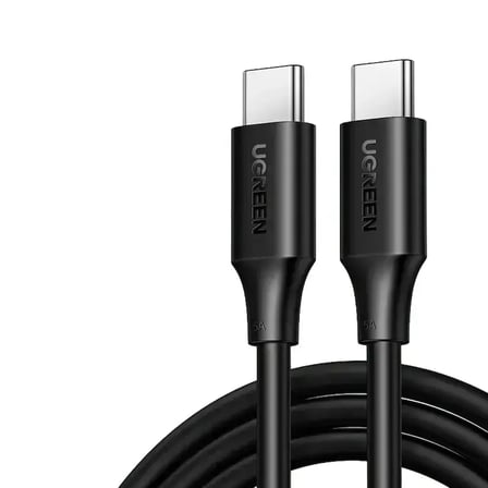 Ugreen 15175 US562 100W PD USB-C to USB-C Hızlı Şarj ve Data Kablo Siyah 0.5metre