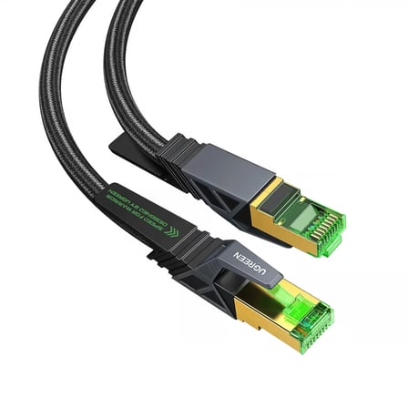 UGREEN 15246 NW264 CAT8 40Gbps 2000MHz Yüksek Ağ Hızı FTP Ethernet Kablo Örgülü 1.5metre