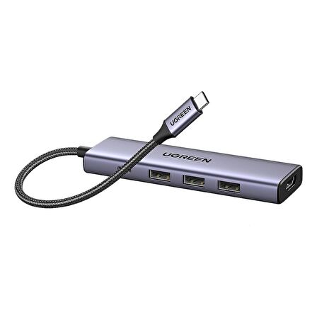 Ugreen Type-C to 4K/30Hz HDMI 3*USB 3.0 100W PD Güç Girişi Çoklayıcı Hub Adaptör