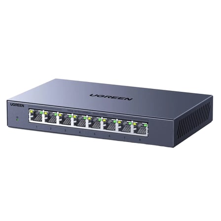 Ugreen 15812 CM754 9 Port Bağlantı Noktalı 2.5Gbps 8xRJ45 2.5GbE 1xSFP+ 2.5G Light Managed Gigabit Ethernet Switch