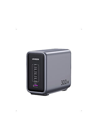 Ugreen Nexode 300w Gan 5 Portlu Hızlı Şarj Cihazı Istasyonu, 4xusb-c, 1xusb-a, Gri - 90903b