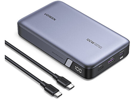 UGREEN 20.000 mAh 100W PD Hızlı Şarj Powerbank 2xUSB-C 1xUSB-A 25188